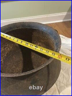 Antique Cast Iron Cauldron Pot Cowboy Campfire Kettle Flower Pot 1800s Rare