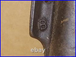 Antique Cast Iron Cornbread Stick Pan / rare B Stamp