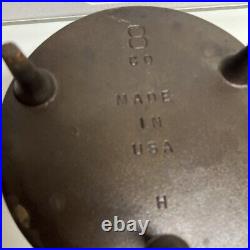 Antique Cast Iron DUTCH OVEN 3 Footed 8 CO H Made USA