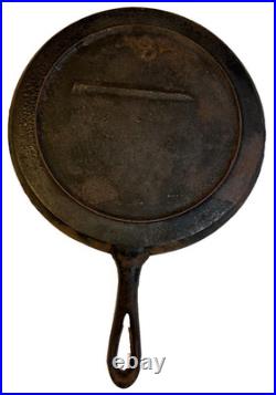 Antique Cast Iron Griddle Gate Marked Sideways No. 8 c 1840-1855 Early American