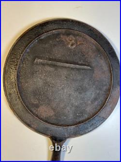 Antique Cast Iron Griddle Gate Marked Sideways No. 8 c 1840-1855 Early American