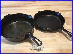 Antique Cast Iron Griswold Hinged Double Skillet No. 1102 And 1103