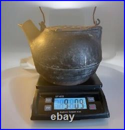 Antique Cast Iron Kettle withGate No. 8 Star Emblem withBird Spout