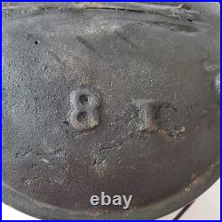 Antique Cast Iron No. 8 T Pot Cowboy Kettle 3 Leg Footed 10 Wide 8 Vintage