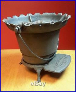 Antique Cast Iron ORR PAINTER BBQ Grill Hibachi Coal Camp Stove Cooker USA #3