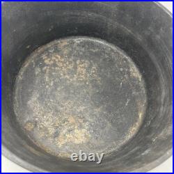 Antique Cast Iron Pot Gate Mark 3 Footed Camp Dutch Oven With Lid 10