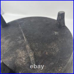 Antique Cast Iron Pot Gate Mark 3 Footed Camp Dutch Oven With Lid 10