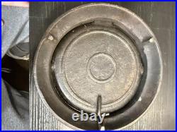 Antique Cast Iron Waffle Iron Size 8, Early 1900s