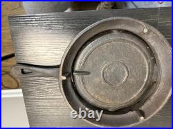 Antique Cast Iron Waffle Iron Size 8, Early 1900s