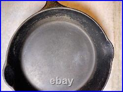 Antique Cast Iron Wagner Sidney #7 9.75 W Pan Skillet DEAD FLAT Smooth Seasoned