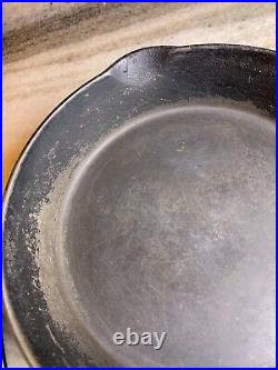 Antique Cast Iron Wagner Sidney #7 9.75 W Pan Skillet DEAD FLAT Smooth Seasoned