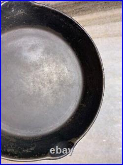 Antique Cast Iron Wagner Sidney #7 9.75 W Pan Skillet DEAD FLAT Smooth Seasoned