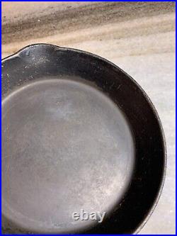 Antique Cast Iron Wagner Sidney #7 9.75 W Pan Skillet DEAD FLAT Smooth Seasoned