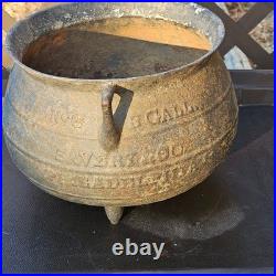 Antique Cauldron, No. 6, 3 Gallon, 3 Legs Savory & Co