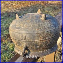 Antique Cauldron, No. 6, 3 Gallon, 3 Legs Savory & Co