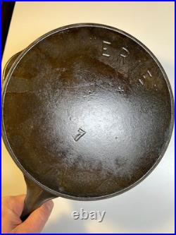 Antique ERIE #7 Cast Iron Skillet c 1880-1895 Thin Wall Star Mark Griswold Era Antique ERIE #7 Cast Iron Skillet c 1880-1895 Thin Wall Star Mark Griswold Era