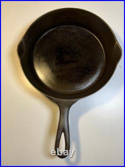 Antique ERIE #7 Cast Iron Skillet c 1880-1895 Thin Wall Star Mark Griswold Era