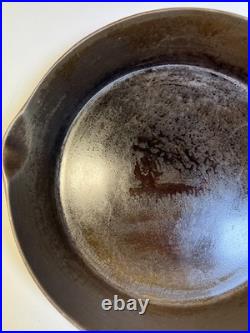 Antique ERIE #7 Cast Iron Skillet c 1880-1895 Thin Wall Star Mark Griswold Era