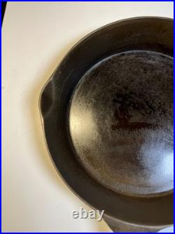 Antique ERIE #7 Cast Iron Skillet c 1880-1895 Thin Wall Star Mark Griswold Era