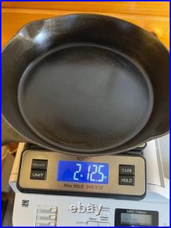 Antique ERIE #7 Cast Iron Skillet c 1880-1895 Thin Wall Star Mark Griswold Era