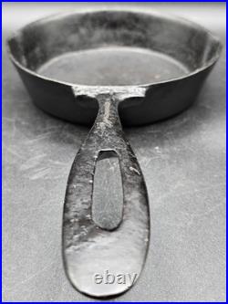 Antique Early Gate Mark Gatemark Cast Iron Skillet 1800's Fancy Handle Frontier