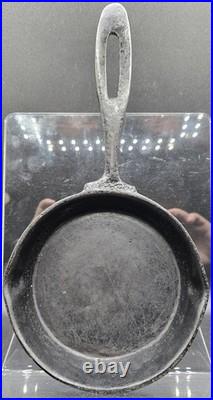 Antique Early Gate Mark Gatemark Cast Iron Skillet 1800's Fancy Handle Frontier