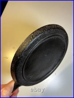 Antique Early Gate mark Gatemark Cast Iron Skillet 1850 Fancy Handle Frontier Antique Early Gate mark Gatemark Cast Iron Skillet 1850 Fancy Handle Frontier