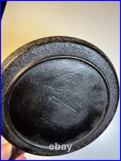 Antique Early Gate mark Gatemark Cast Iron Skillet 1850 Fancy Handle Frontier Antique Early Gate mark Gatemark Cast Iron Skillet 1850 Fancy Handle Frontier