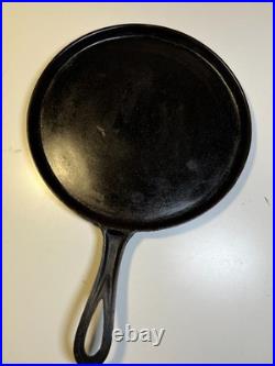 Antique Early Gate mark Gatemark Cast Iron Skillet 1850 Fancy Handle Frontier