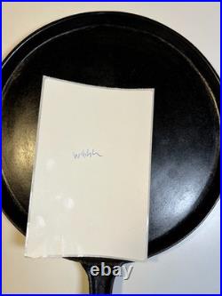 Antique Early Gate mark Gatemark Cast Iron Skillet 1850 Fancy Handle Frontier