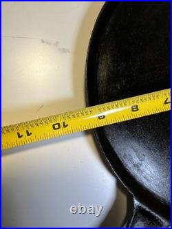 Antique Early Gate mark Gatemark Cast Iron Skillet 1850 Fancy Handle Frontier