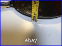 Antique Early Gate mark Gatemark Cast Iron Skillet 1850 Fancy Handle Frontier