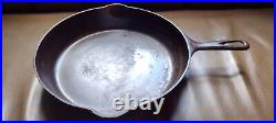 Antique Erie 710a No. 9 Rare Cast Iron Skillet