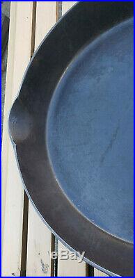 Antique Erie Pre Griswold 12 Cast Iron Skillet 719 Heat Ring HTF Rare Pan Vtg PA