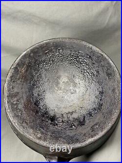 Antique Erie Pre Griswold Cast Iron Skillet 9a