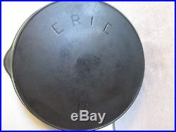 Antique Erie pre-Griswold cast iron skillet #10, very nice