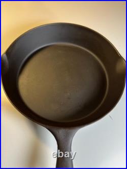 Antique Favorite Piqua Ware #7A Cast Iron Skillet Restored Smooth DEAD FLAT