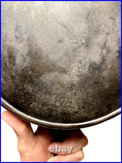 Antique Favorite Piqua Ware Cast Iron Frying Pan Skillet #8 1/2 with Lid #9A