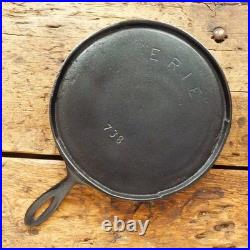 Antique GRISWOLD Cast Iron GRIDDLE Pan RESTORED # 8 ERIE Ironspoon