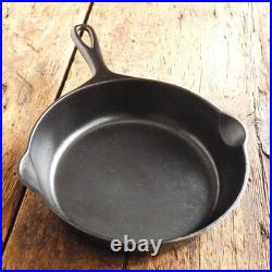 Antique GRISWOLD Cast Iron SKILLET Frying Pan # 5 LARGE SLANT LOGO Ironspoon
