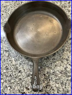 Antique GRISWOLD Erie Number 9 Spoon Handle Small Logo Cast SKILLET FRY PAN 710