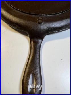 Antique Gate Mark Cast Iron Skillet #8 1860s Civil War Frontier Era American