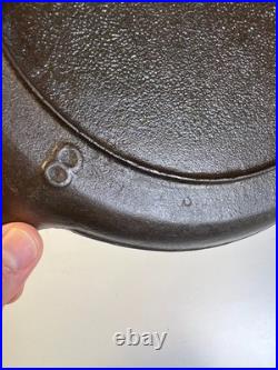 Antique Gate Mark Cast Iron Skillet #8 1860s Civil War Frontier Era American