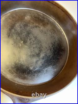 Antique Gate Mark Cast Iron Skillet Pan Fancy Ornate Handle Gatemark Civil War