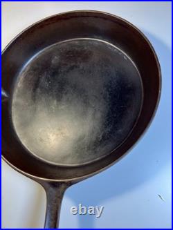 Antique Gate Mark Cast Iron Skillet Pan Fancy Ornate Handle Gatemark Civil War