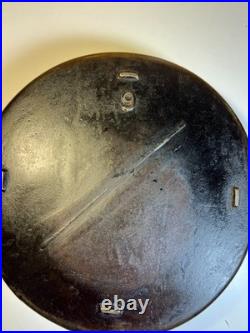 Antique Gate Mark Cast Iron Skillet Pan Fancy Ornate Handle Gatemark Civil War