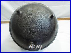 Antique Griswold 8 Plated Cast Iron Gypsy Kettle Bean Pot 3 Foot Footed withBail