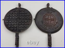 Antique Griswold American No. 8 High Base No. 88 Cast Iron 885 886 Waffle Maker