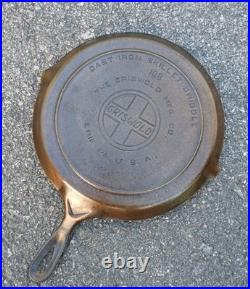 Antique Griswold Cast Iron 108 Slant EPU Shallow Skillet Griddle Heat Ring