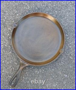 Antique Griswold Cast Iron 108 Slant EPU Shallow Skillet Griddle Heat Ring